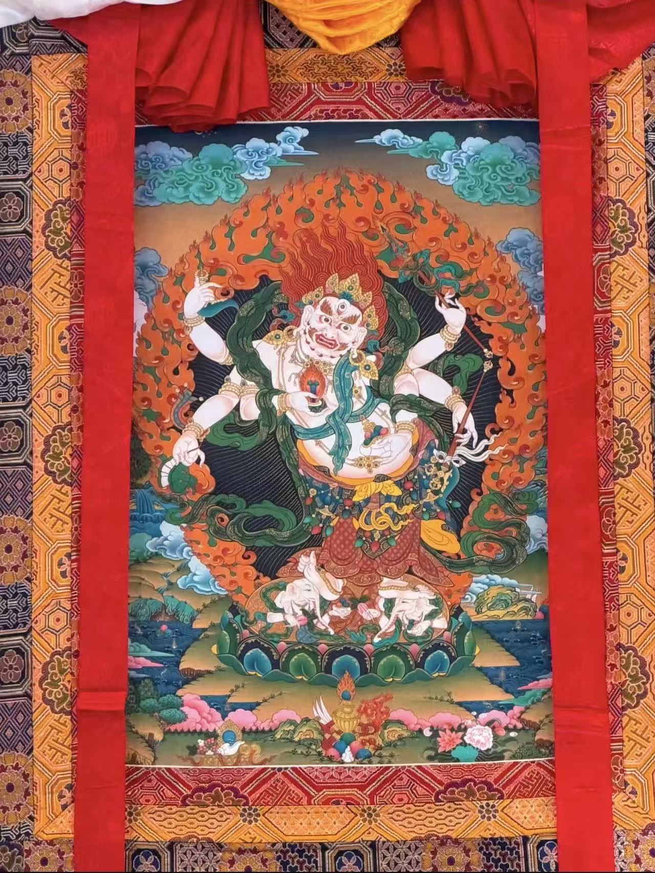 The Sovereign Guardian: White Mahakala for David Chua